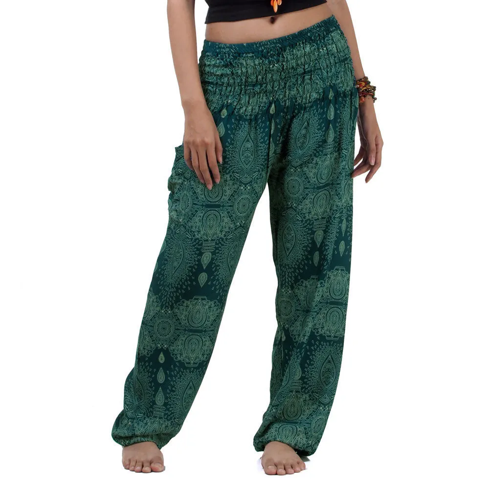 Women's Mandala Harem Pants Azure Zen