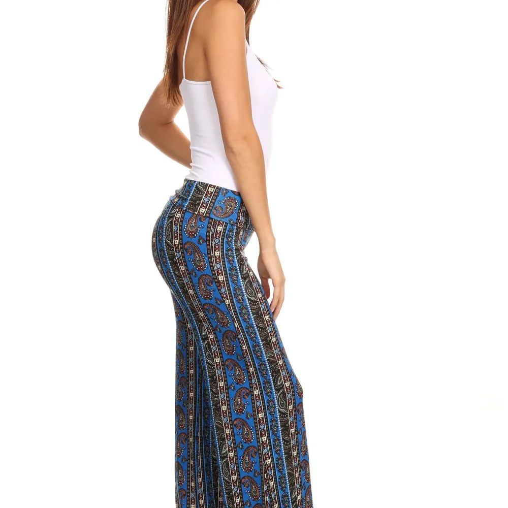 Women's Printed Palazzo Pants Made in USA