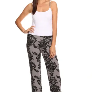 Women's Printed Palazzo Pants Made in USA