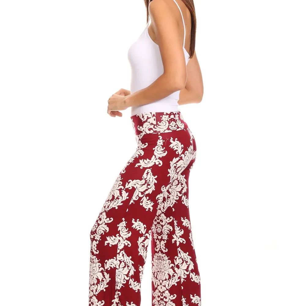 Women's Printed Palazzo Pants Made in USA