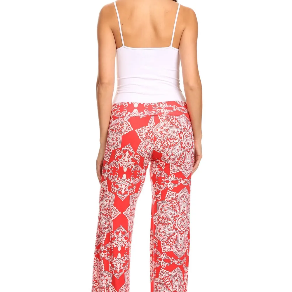 Women's Printed Palazzo Pants Made in USA
