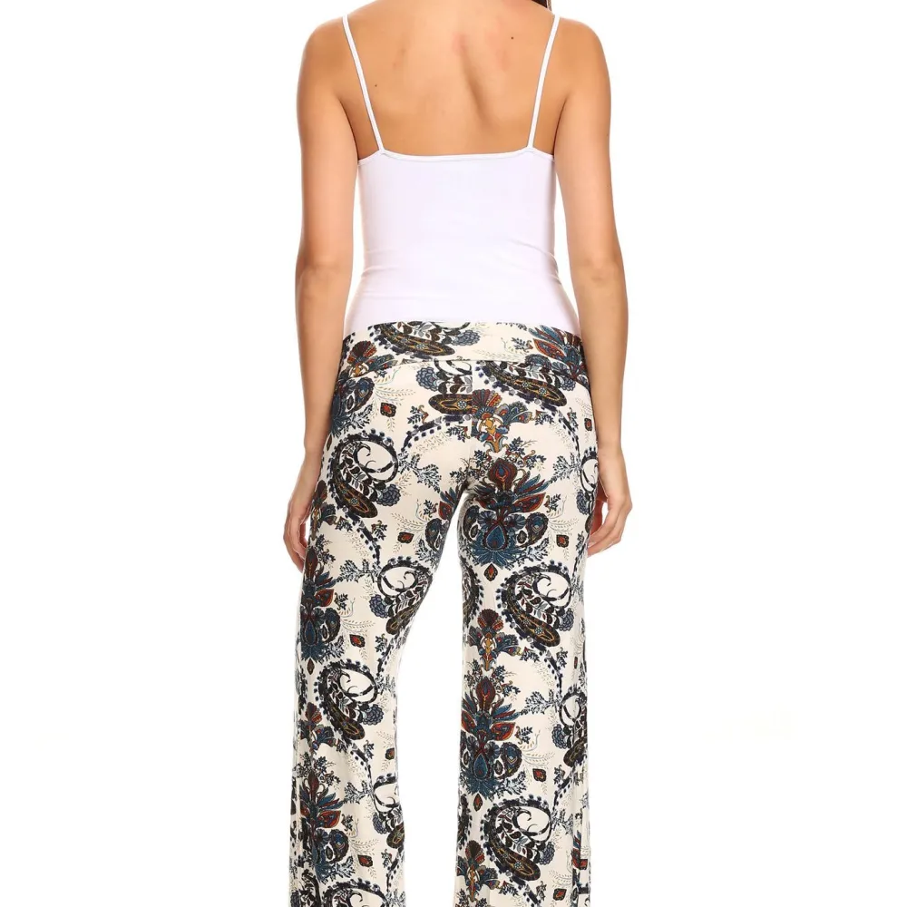 Women's Printed Palazzo Pants Made in USA