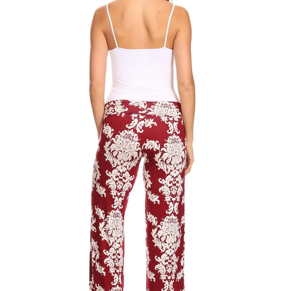 Women's Printed Palazzo Pants Made in USA