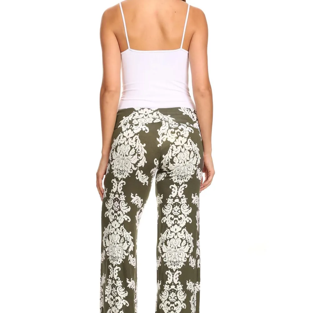 Women's Printed Palazzo Pants Made in USA