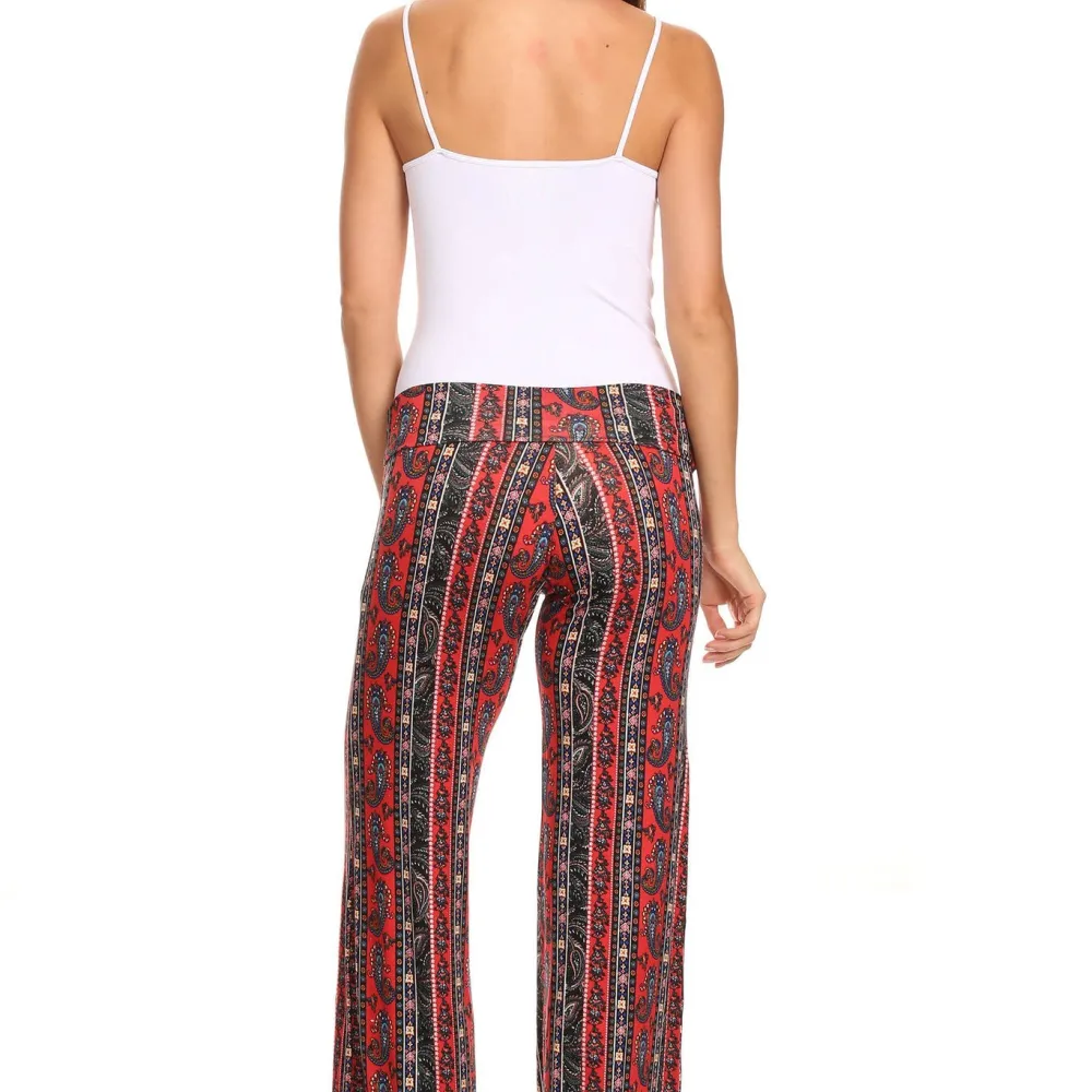 Women's Printed Palazzo Pants Made in USA