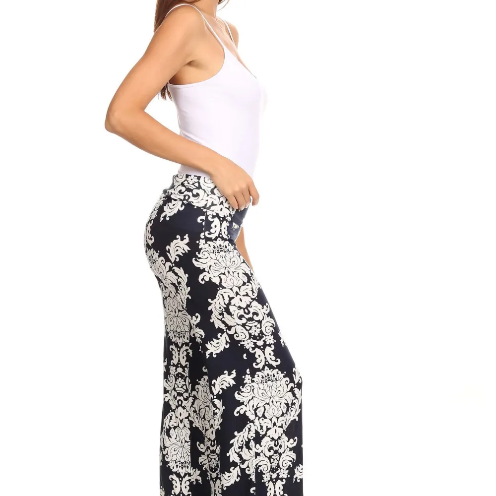 Women's Printed Palazzo Pants Made in USA