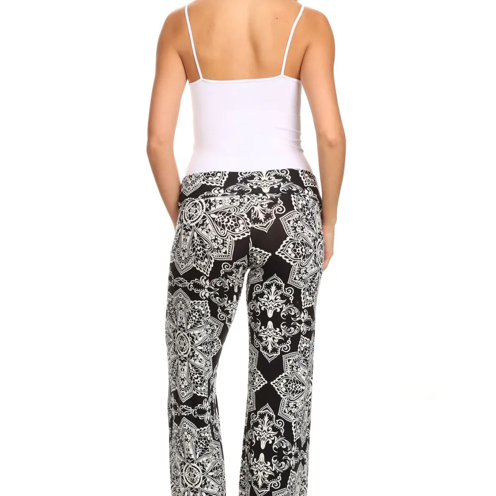 Women's Printed Palazzo Pants Made in USA