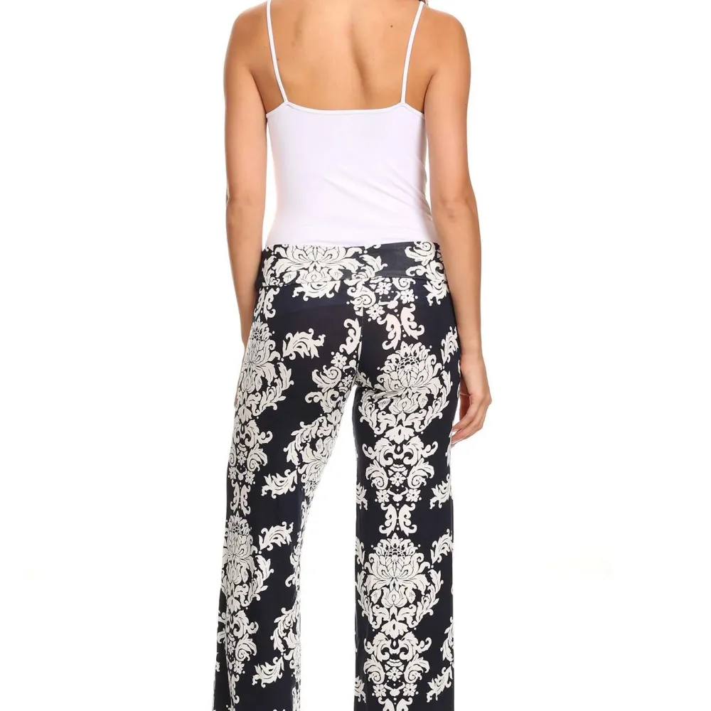 Women's Printed Palazzo Pants Made in USA