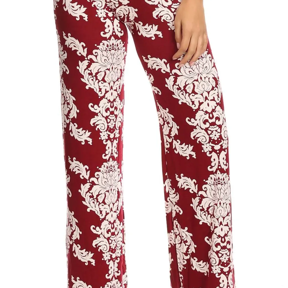 Women's Printed Palazzo Pants Made in USA