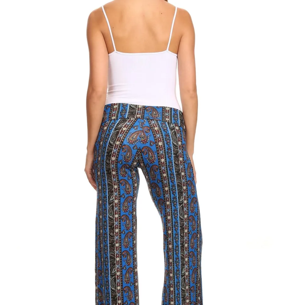 Women's Printed Palazzo Pants Made in USA