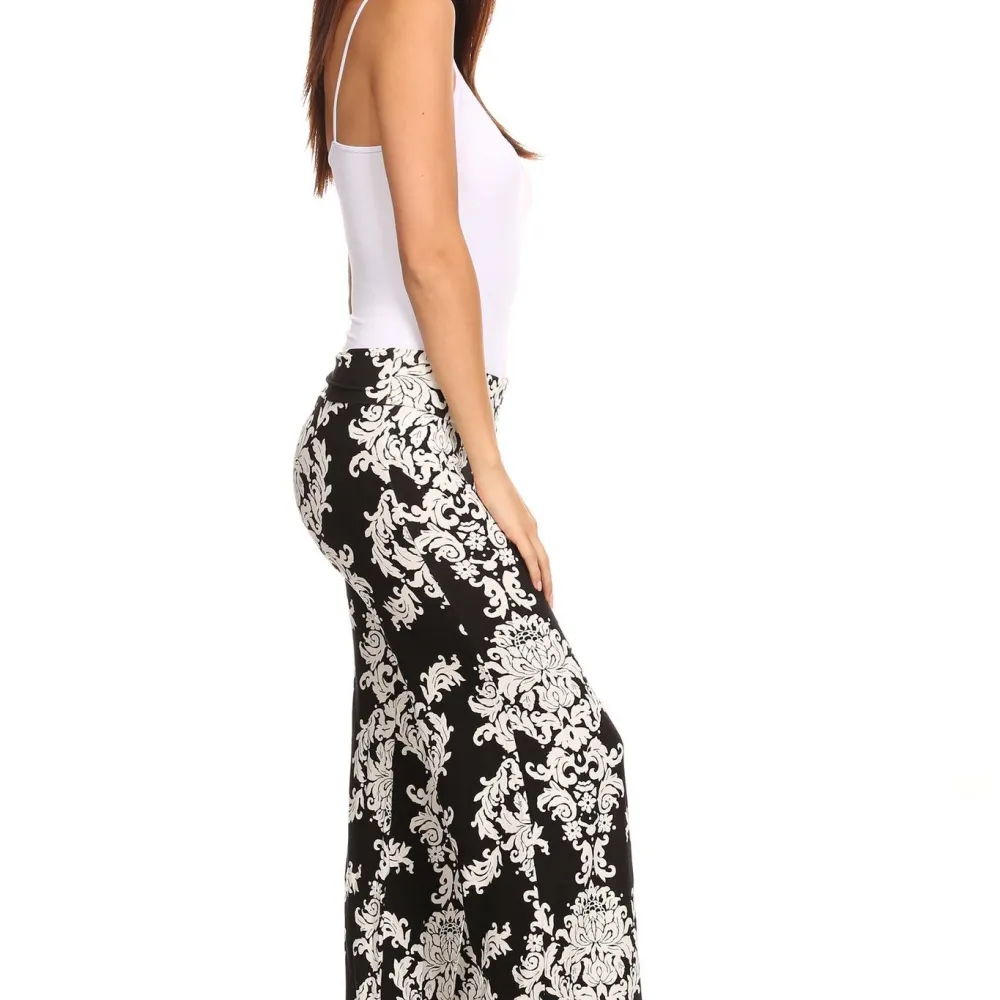Women's Printed Palazzo Pants Made in USA