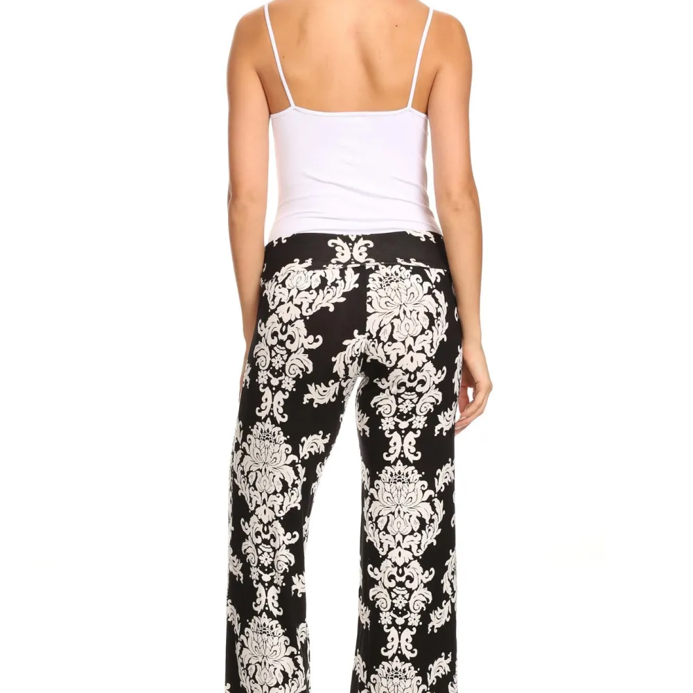 Women's Printed Palazzo Pants Made in USA