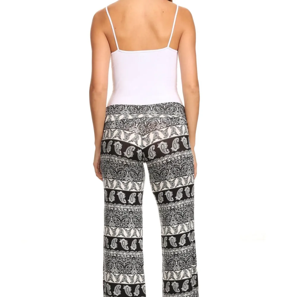 Women's Printed Palazzo Pants Made in USA