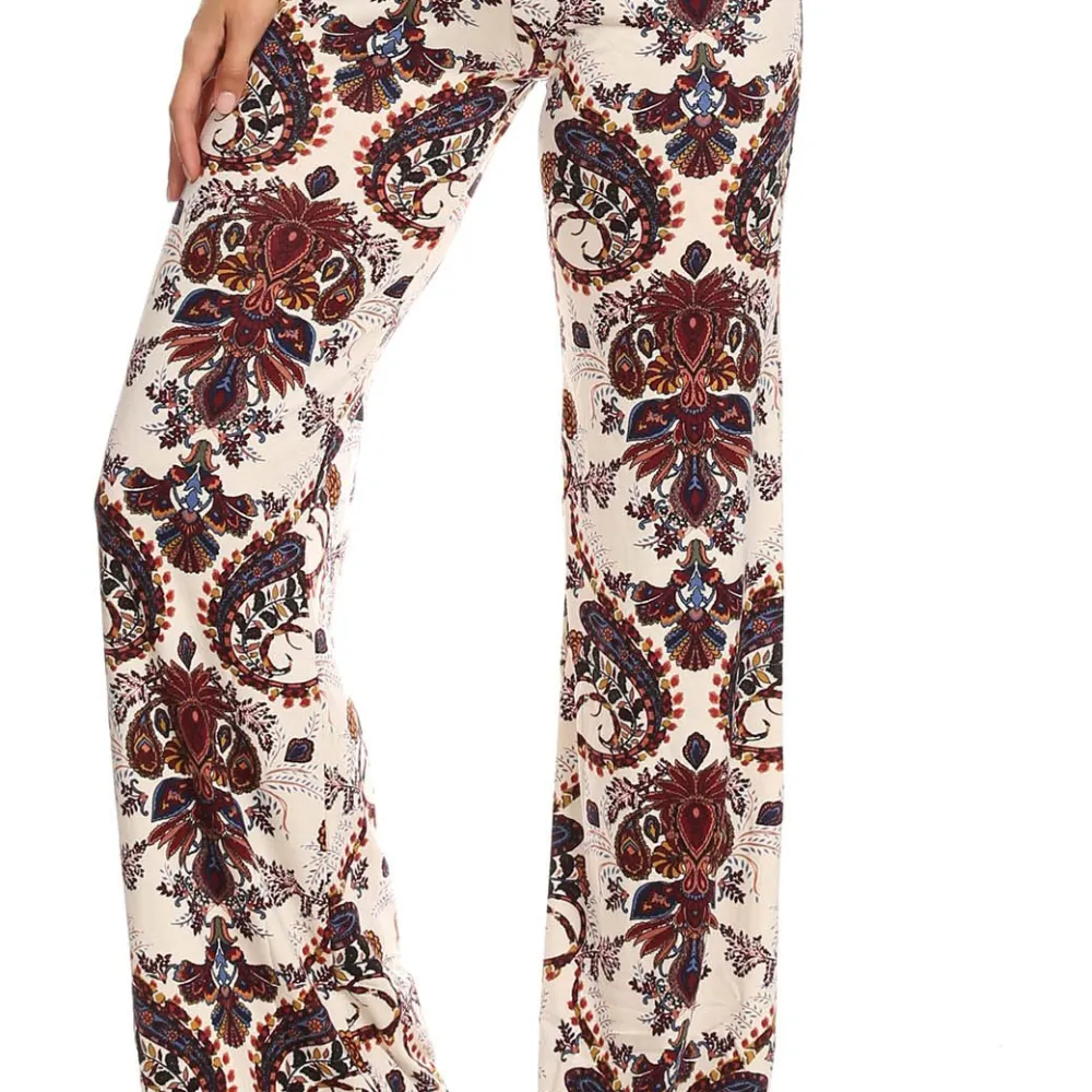 Women's Printed Palazzo Pants Made in USA