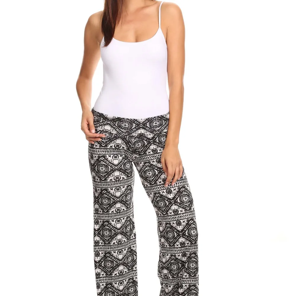 Women's Printed Palazzo Pants Made in USA