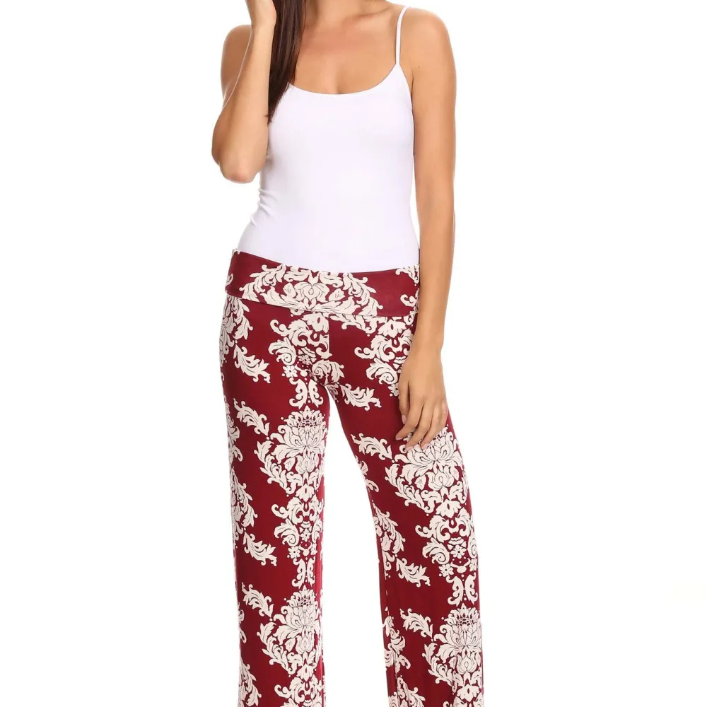 Women's Printed Palazzo Pants Made in USA