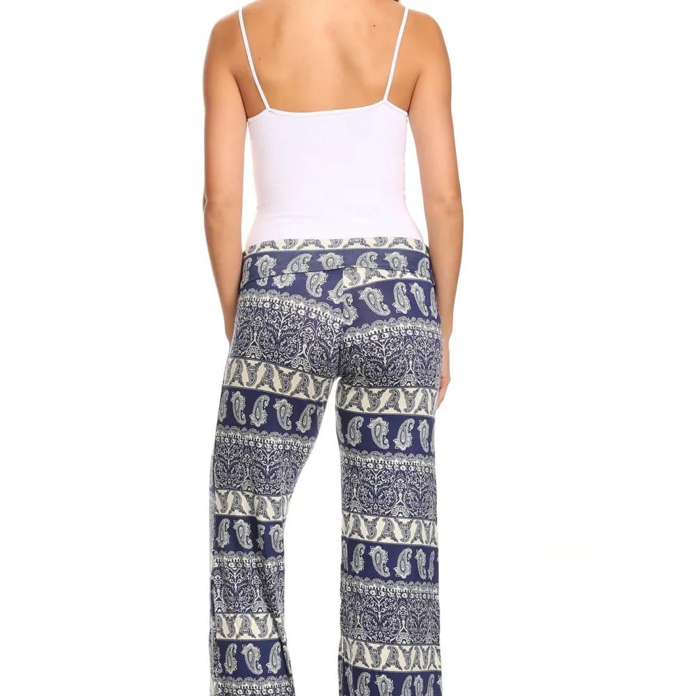 Women's Printed Palazzo Pants Made in USA