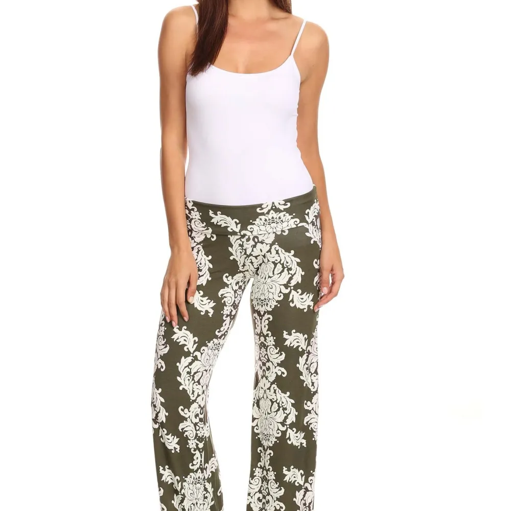 Women's Printed Palazzo Pants Made in USA