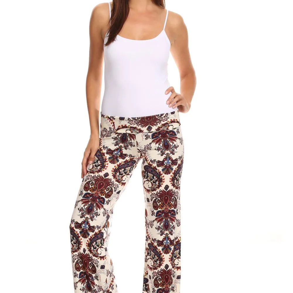 Women's Printed Palazzo Pants Made in USA