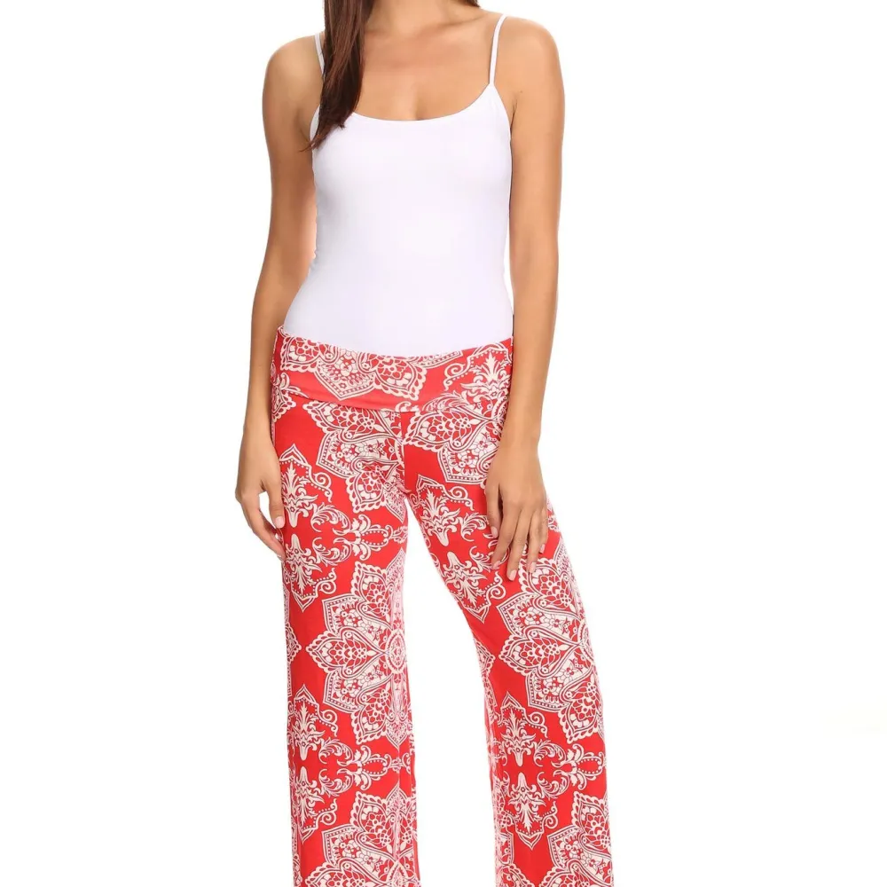 Women's Printed Palazzo Pants Made in USA