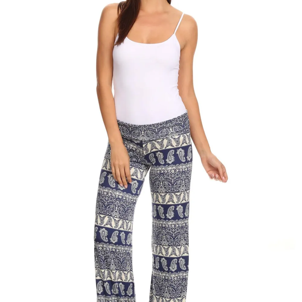 Women's Printed Palazzo Pants Made in USA
