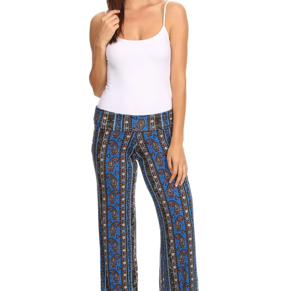 Women's Printed Palazzo Pants Made in USA