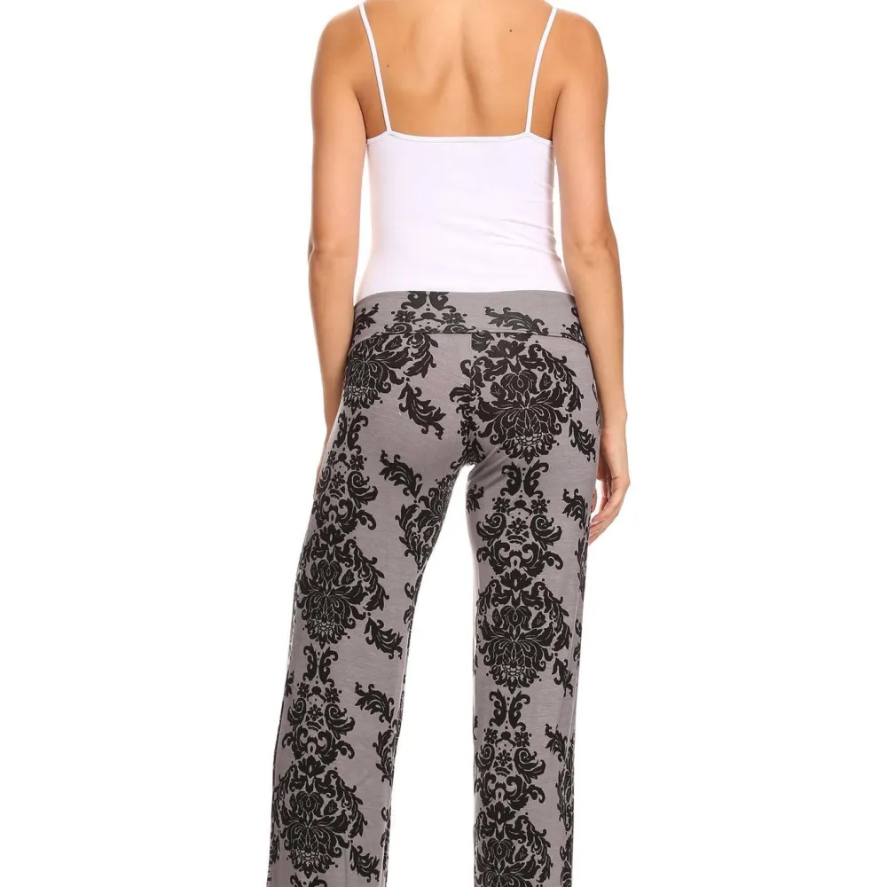 Women's Printed Palazzo Pants Made in USA