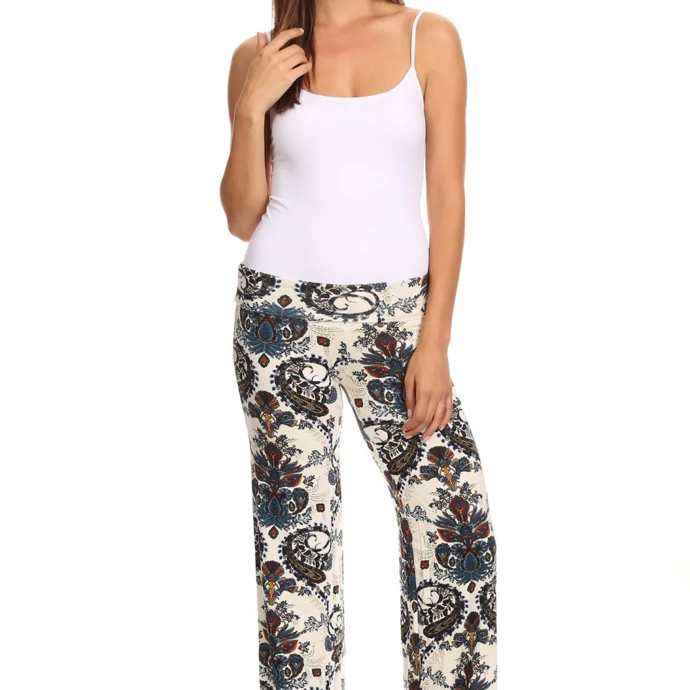 Women's Printed Palazzo Pants Made in USA