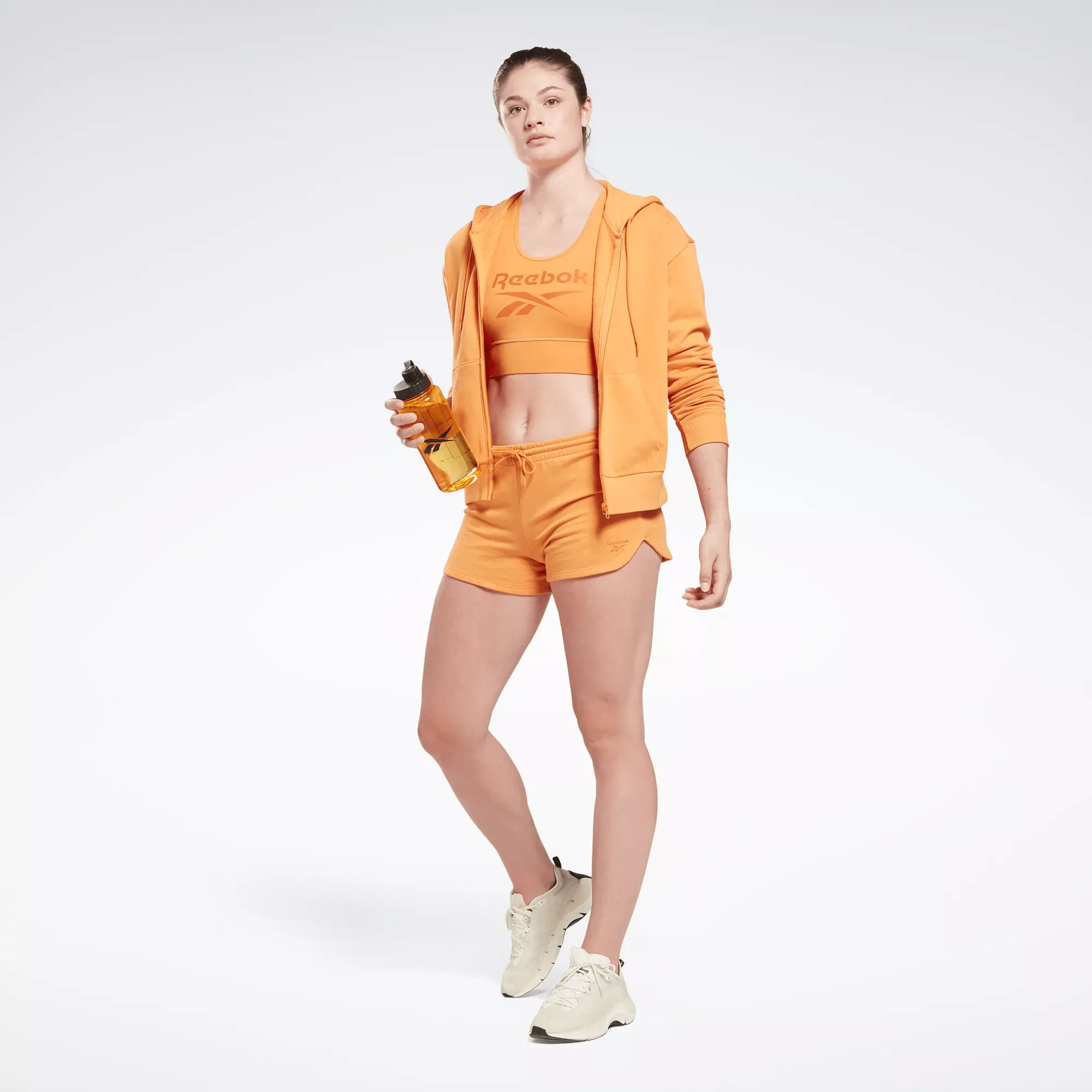 Women's Reebok Identity Small Logo French Terry Zip-Up Hoodie