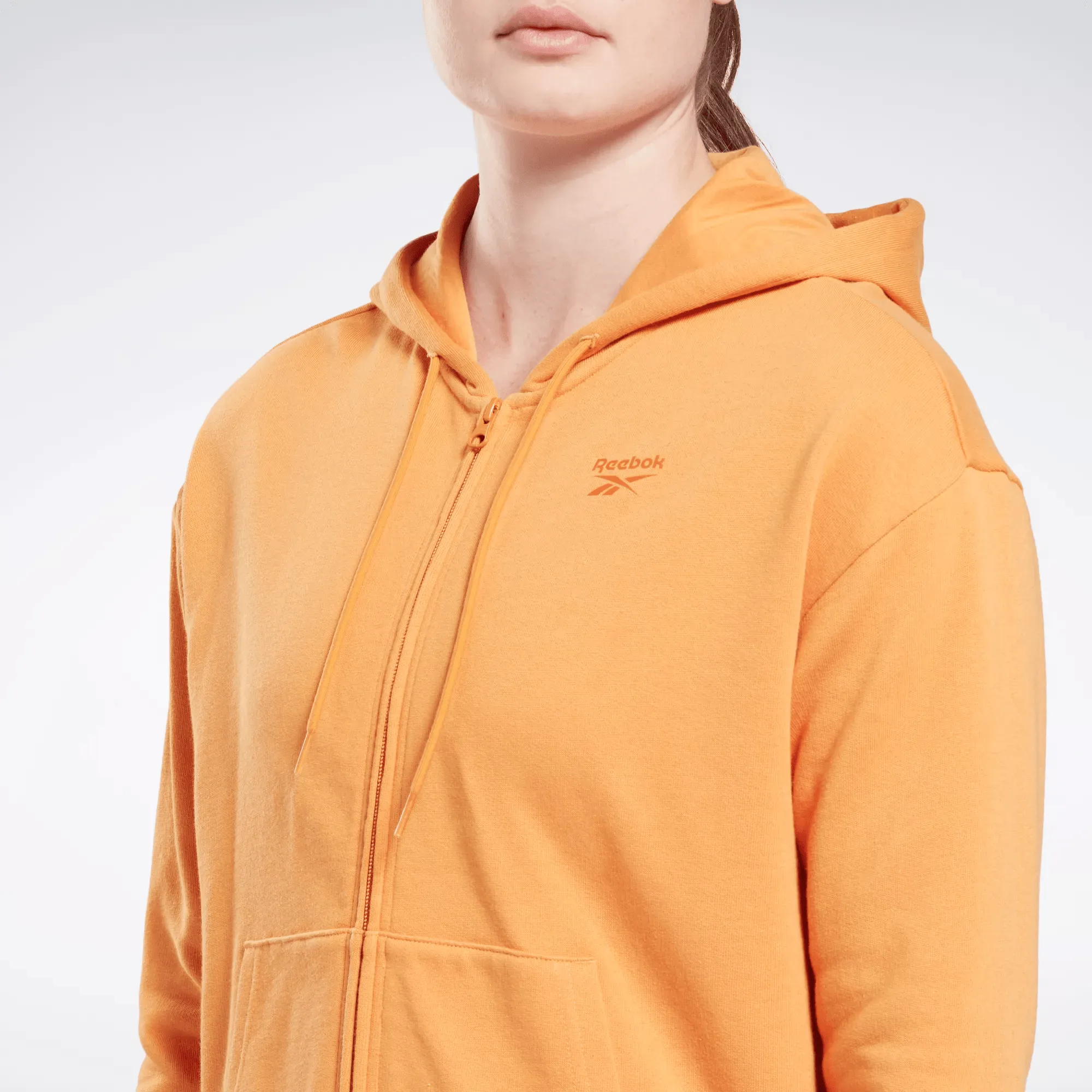 Women's Reebok Identity Small Logo French Terry Zip-Up Hoodie