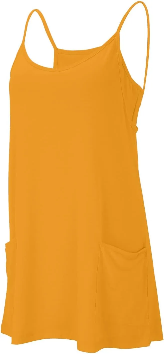 Womens Tennis Dress Workout Dress with Shorts Sleeveless Spaghetti Straps Going Out Golf Athletic Dresses