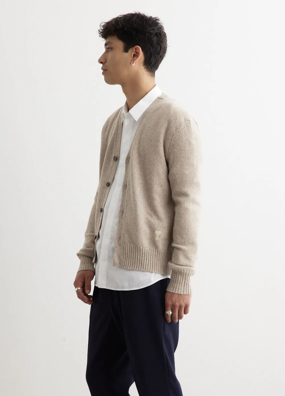 Wool Tricotine Cardigan