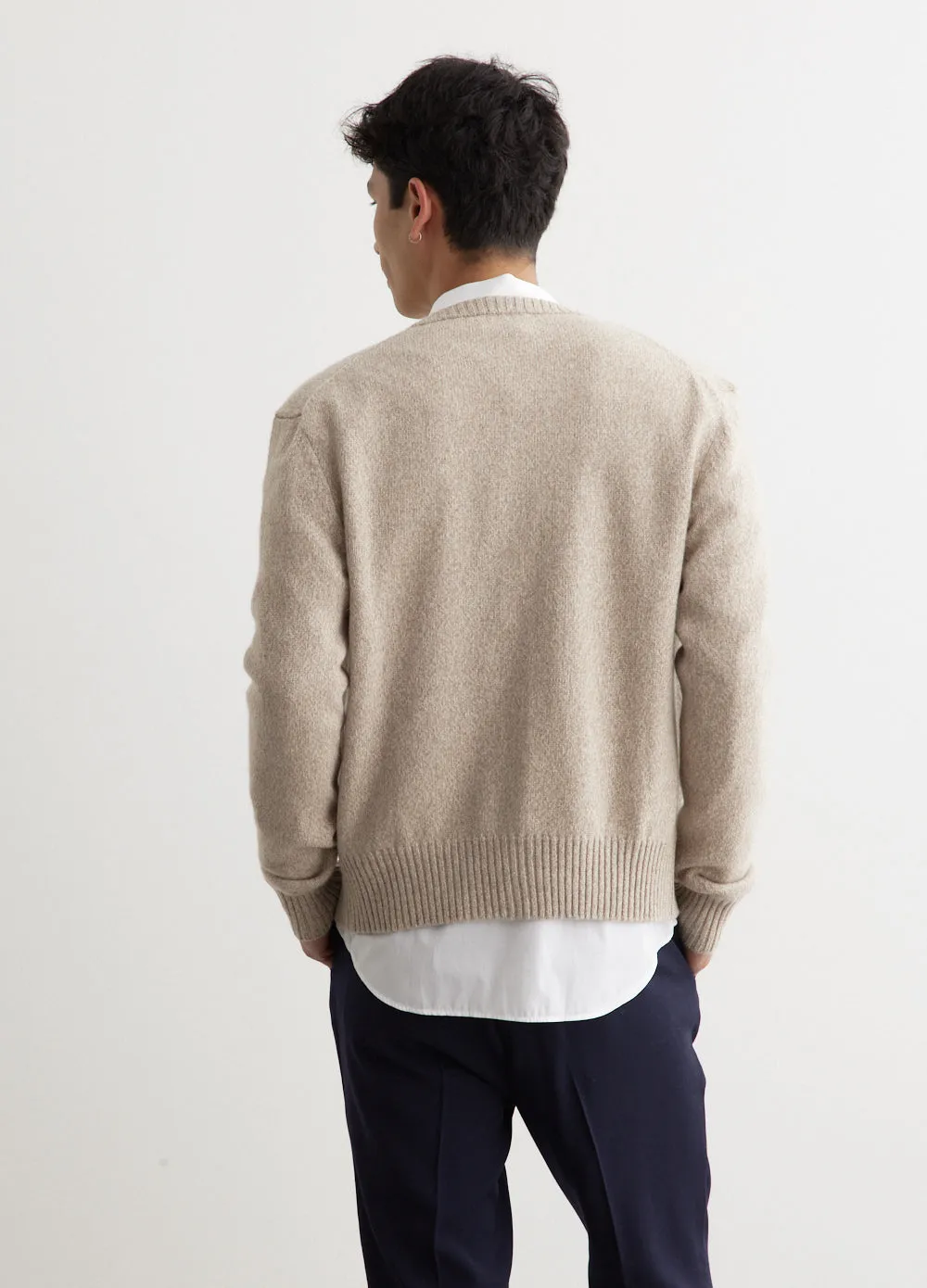 Wool Tricotine Cardigan